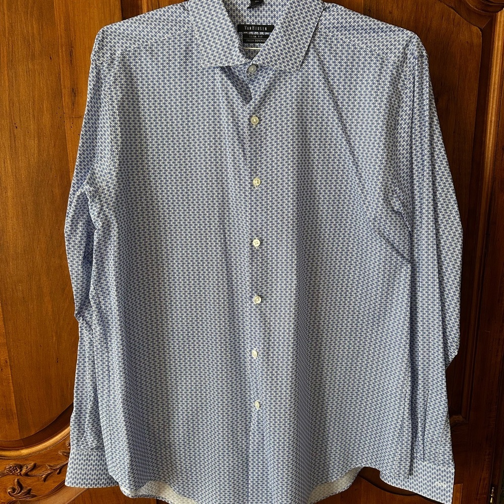 Van Heusen Men's Blue Patterned Shirt